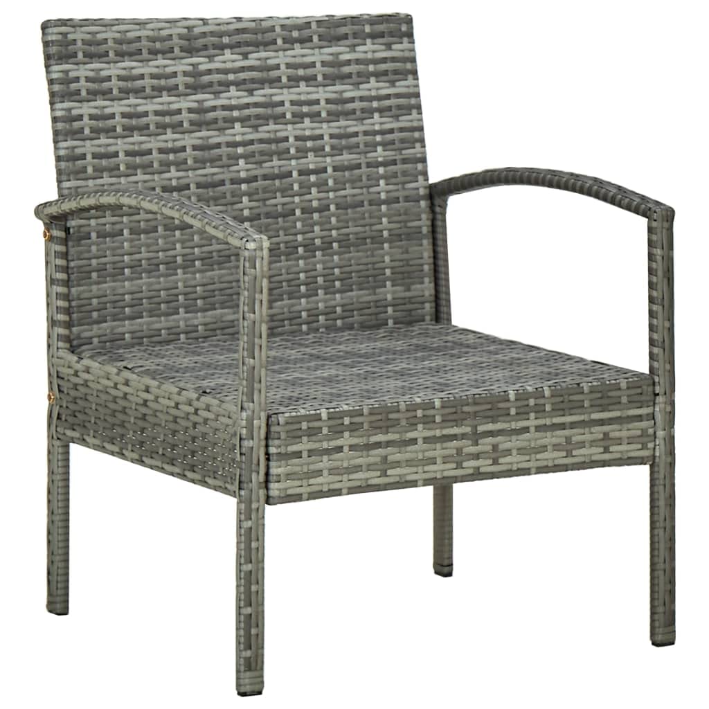 Générique Salon de Jardin 4 pcs avec Coussins résine tressée Gris,Meubles,Mobilier de Jardin,Salons de Jardin,45787