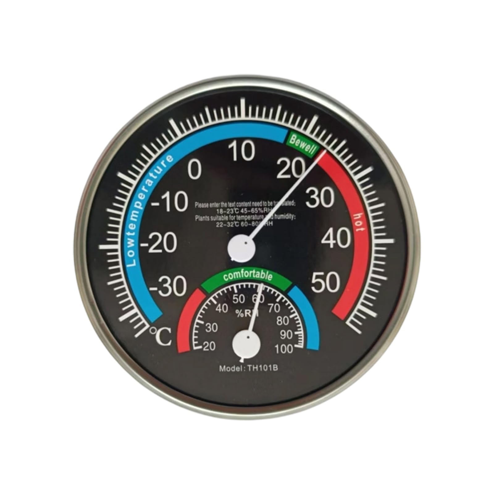 Wall Mounted Temperature Humidity Measurement Meter for Garden Thermometers Hygrometer Accurate Thermo-Hygrometer Easy Installation Wall Mounted Temperature Monitor