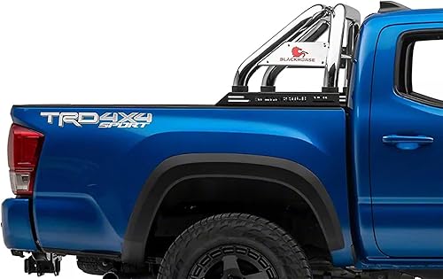 Miniatura 4 de Black Horse - Barra antivuelco clásica de acero inoxidable compatible con Toyota Tacoma RB006SS 2005-2023