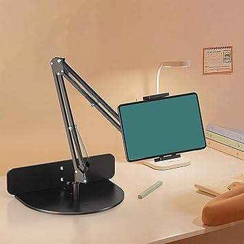 Coverzone Profesyonel 75cm Kol Uzunluğu Koltuk Yatak veya Masa Montaj Tablet Tutucu Açısı Ayarlanabilir 360 Derece Dönebilen Kol Ve Alüminyum Gövde Siyah Renk | TY09