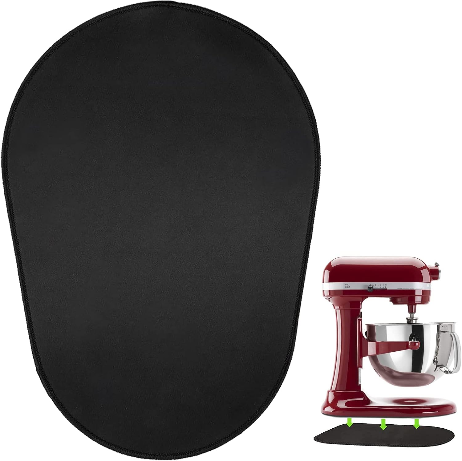 Mixer Mover Sliding Mats for Kitchen aid Stand Mixer With 2 Mixer Accessories,Slider Mat Pad Kitchen Appliance Slide Mats Pads Compatible with Kitchen aid 5-8QT Professional Bowl-lift Mixer