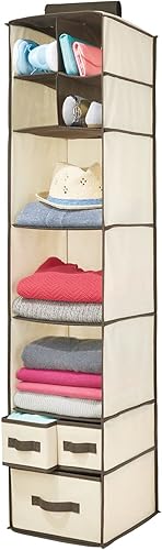 MDesign - Organizador colgante de clóset con cajones para guardería, 2 unidades, Tela, Linen, paquete de de 2