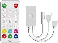 Vista 17 de PAUTIX Tira de luz LED RGB controlador inteligente inalámbrico, control remoto de 44 teclas y control de aplicación, sincronización de música