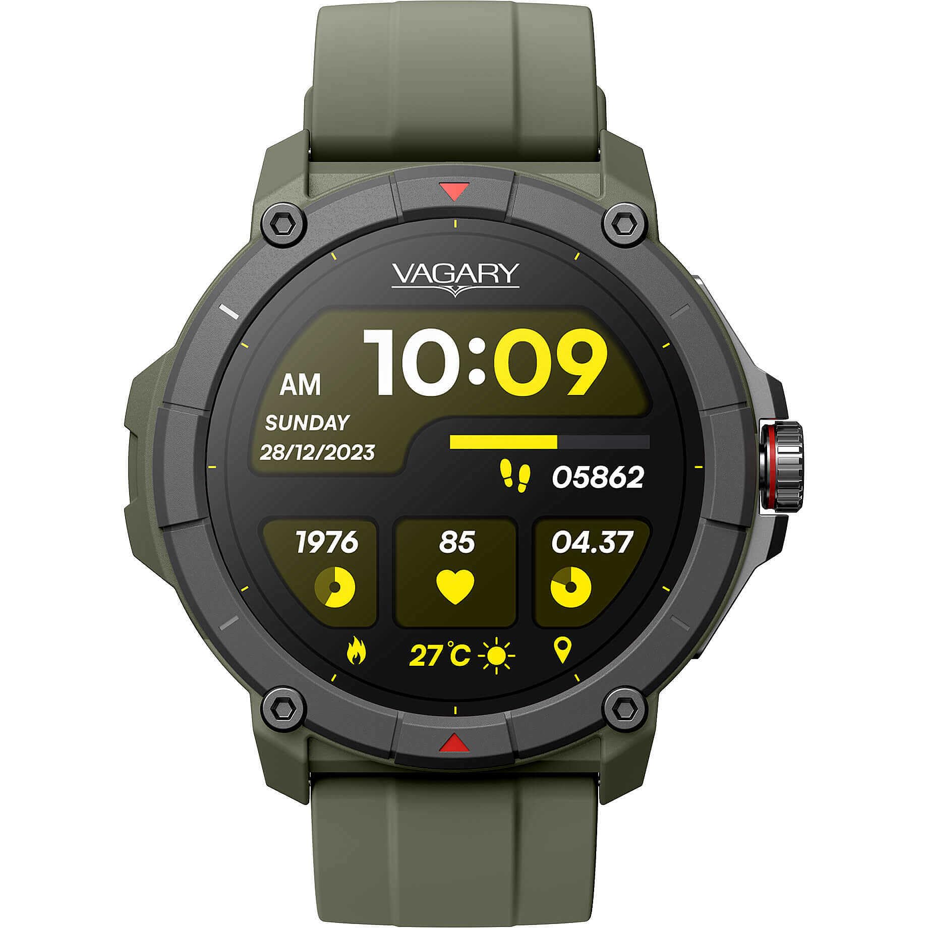 Orologio uomo Smartwatch Vagary verde X04A-004VY cinturino in silicone