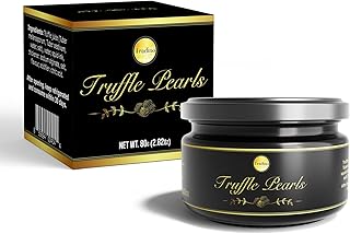 Tradino Premium Black Truffle Pearls – Gourmet Finishing Pearls from Spain, Exquisite Culinary Delight, Perfect for Enhancing Dishes, 2.82 Oz