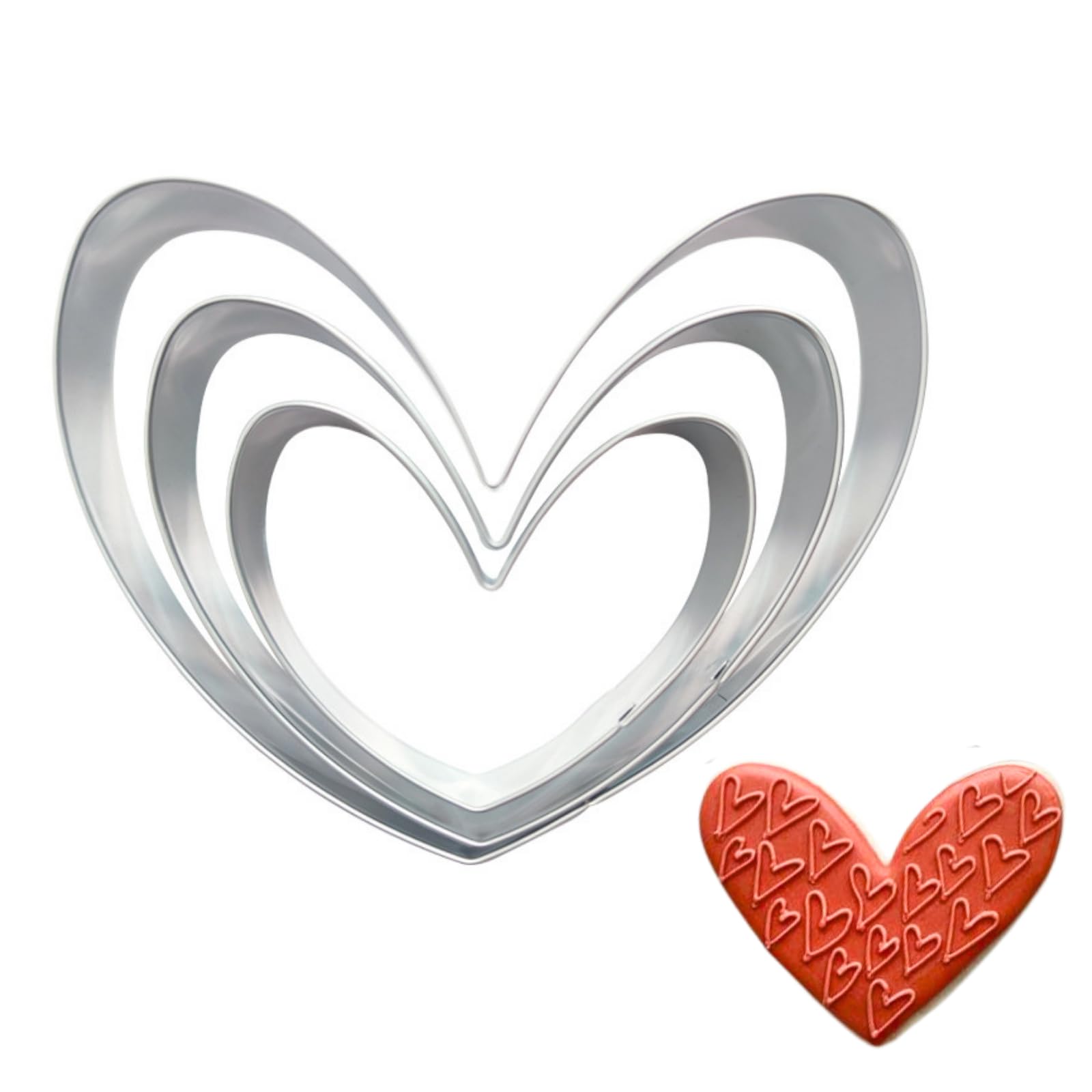 Set di formine decorative a forma di cuore di Schneider