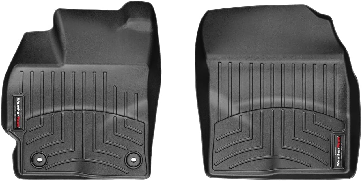 WeatherTech Custom Fit FloorLiners for Toyota Prius, Prius V, 1st Row (444271), Black