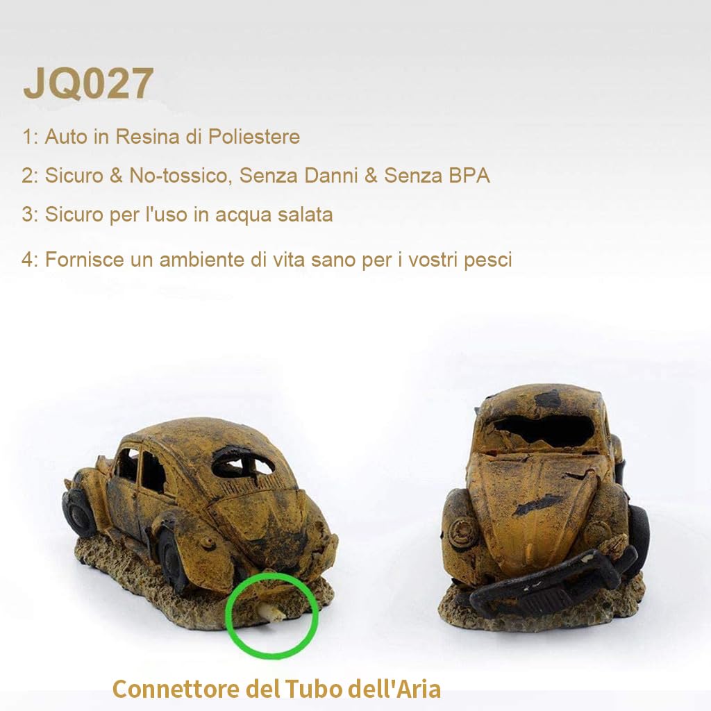 boxtech Ornamenti per Acquario Accessori per la Decorazione dell'acquario in Resina Artificiale