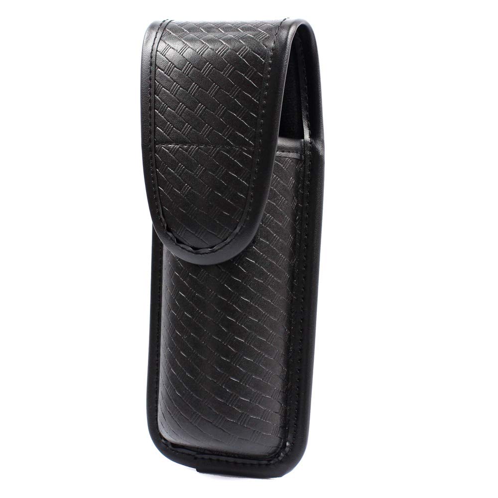 ROCOTACTICAL MK4 Hidden Snap OC Spray Pouch, Top Flap, Basketweave Black, Holster Only