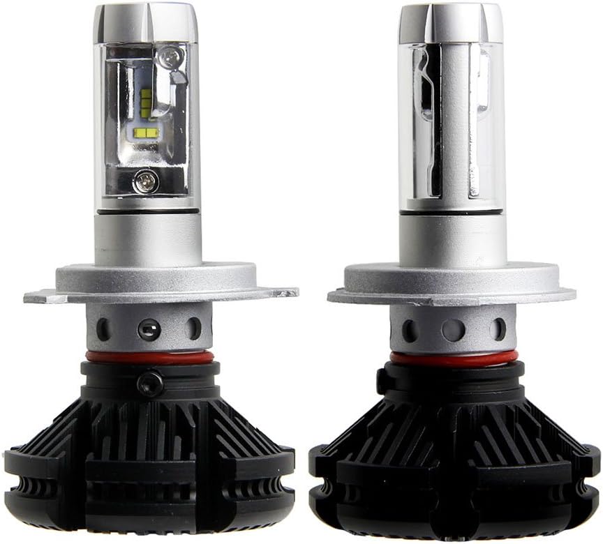 Car X3 LED Headlight Bulbs(2pcs) & LED Bulbs 50W 6000lm Super Bright High Power ZES LED Chips and DIY 3 Colors (White/Gold/Ice Blue) Hi/Lo LED Headlight Bulbs Conversion Kits-H4