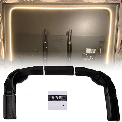 Miniatura 8 de 5 soportes genéricos mejorados para Philips Hue Play Gradient Lightstrip clips de montaje con buen efecto de soporte para parte trasera plana y no