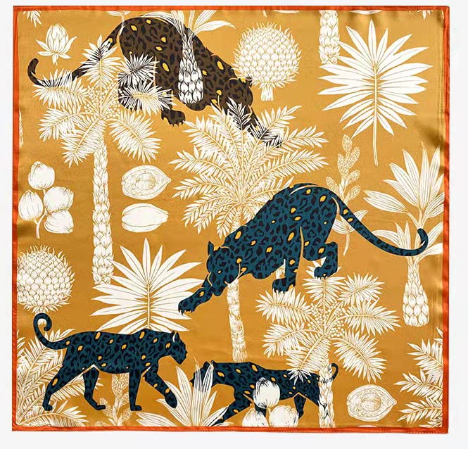 Image of ANDANTINO 100% Mulberry Silk Scarf -21 inch Square Neckerchief with Gift Packed
