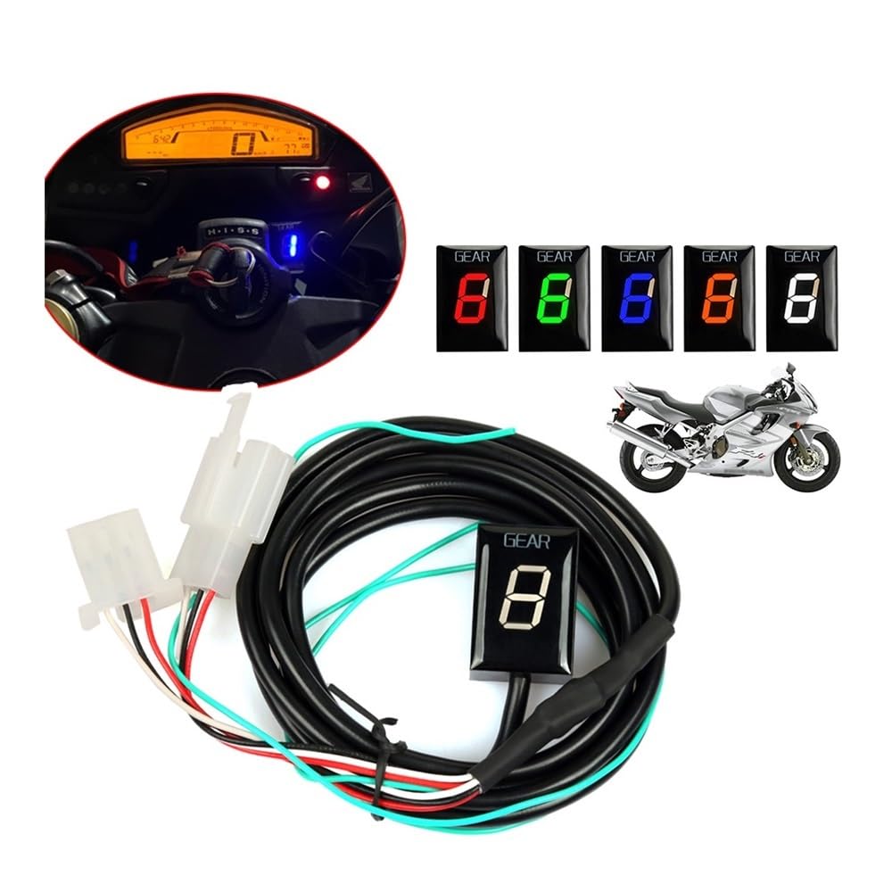Velocità Indicatore Moto Indicatore Di Marcia Visualizzazione Della Velocità 1-6 Per CBR900RR CB&R 900 919 929 954 RR & 919RR 929RR 954RR CBR954RR CBR929RR