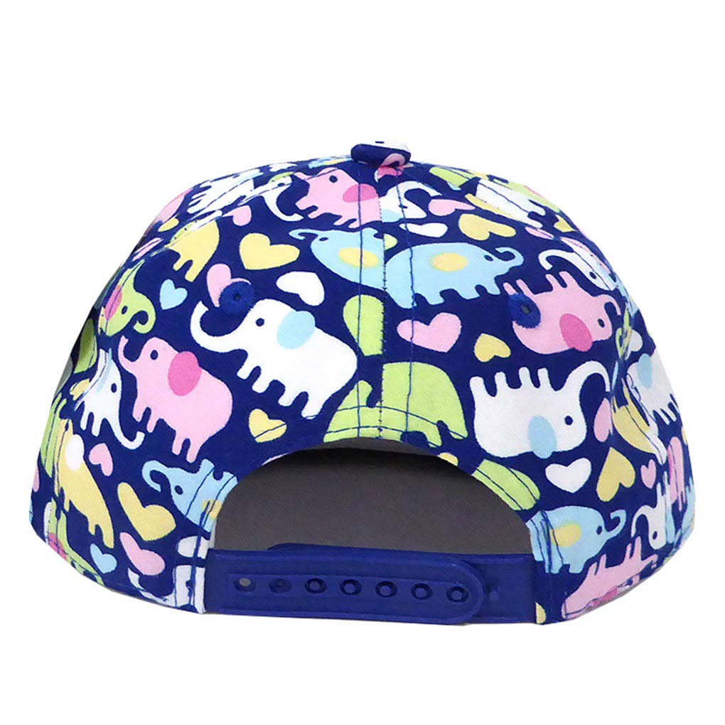 SILVERFEVER Infant Toddler Kids Junior Solid Color Structured Snapback Cap Flat Bill Trucker Hip Hop Hat (Infant-Toddler 48