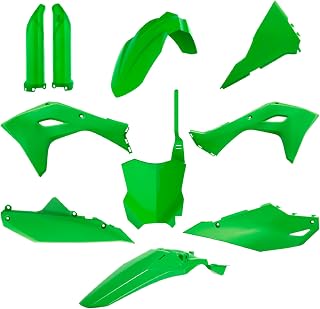 Polisport Motocross (MX) Replica Plastic Kit for Kawasaki KX 450 (2024-2025) Dirt Bike – OEM Quality, Durable, Flexible & Perfect Fit – Green