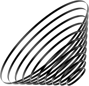 TECKEEN 10 Size Turntable Belt, Rubber Belt Replace Turntable Phono/Tape/CD Plattenspieler Drive Belt