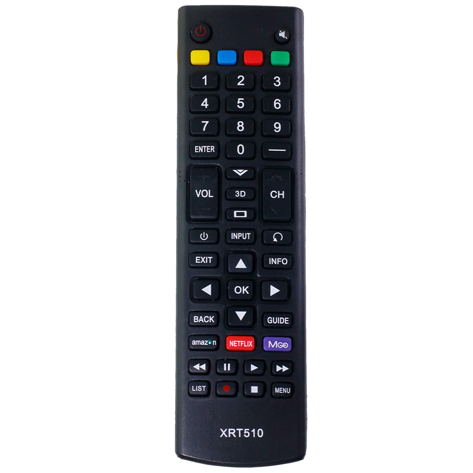 AIDITIYMI XRT510 New Replacement IR Remote Fit for Vizio Smart TV M321i-A2 M401i-A3 M471i-A2 M501d-A2 M501d-A2R M501d-A2 M501d-A2R M551d-A2 M551d-A2R M601d-A3R M651d-A2 M651d-A2R M601d-A3 M701d-A3
