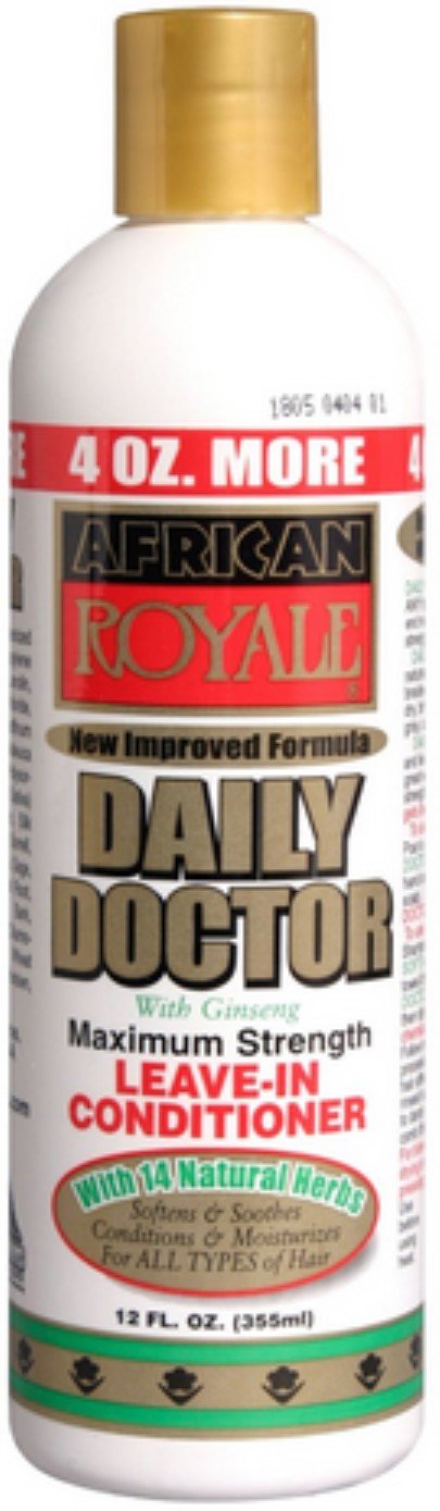 African Royale Daily Doctor Maximum Strength Leave-In Conditioner, 12 oz (Pack of 2)