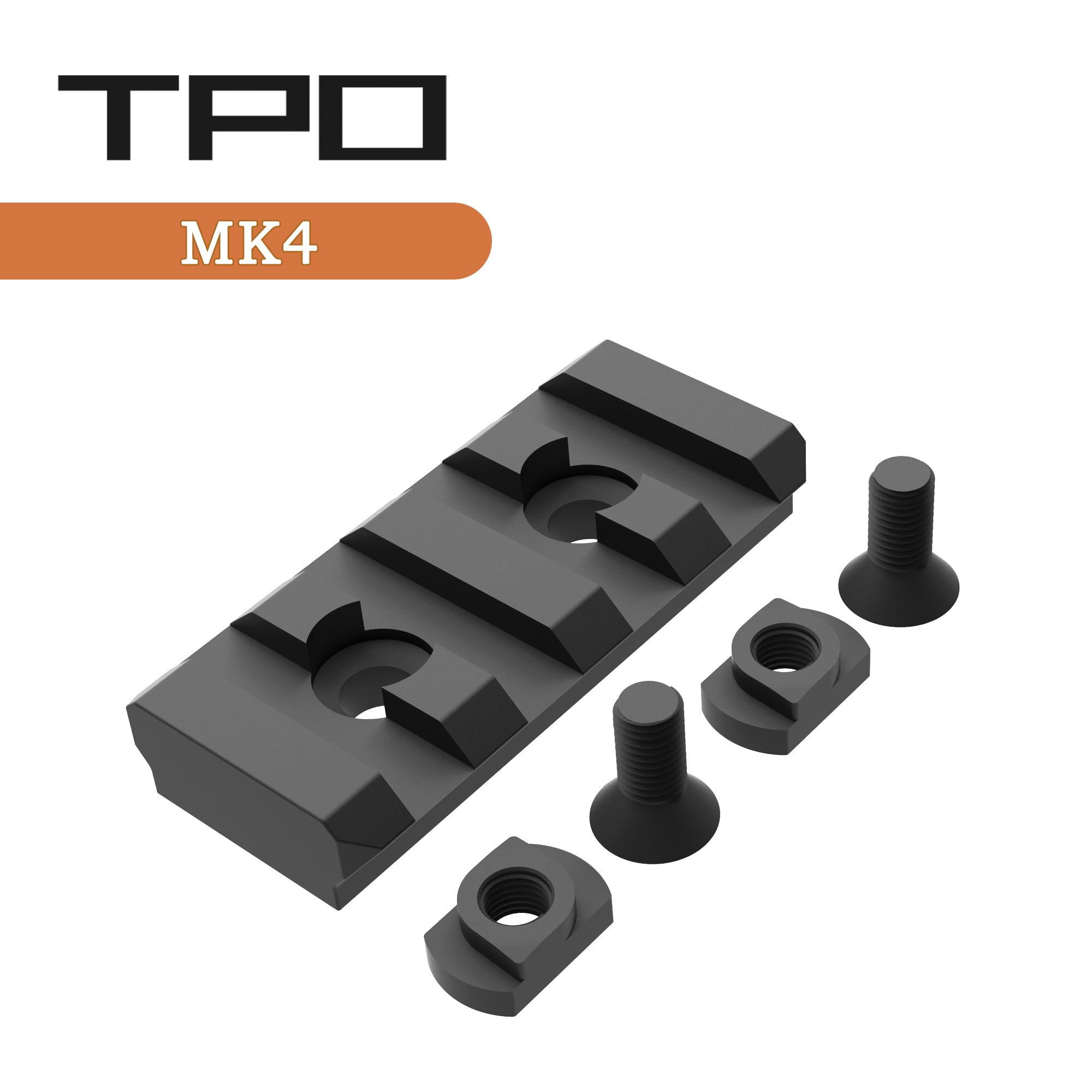 Eastern Tactical Supply Mlock Picatinny Rail Riser for Optics and Flashlight (4 Slot Mlok)