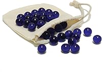 Vista 1 de WE Games Mármoles de cristal azul - Juego de 33 - 0.625 de diámetro