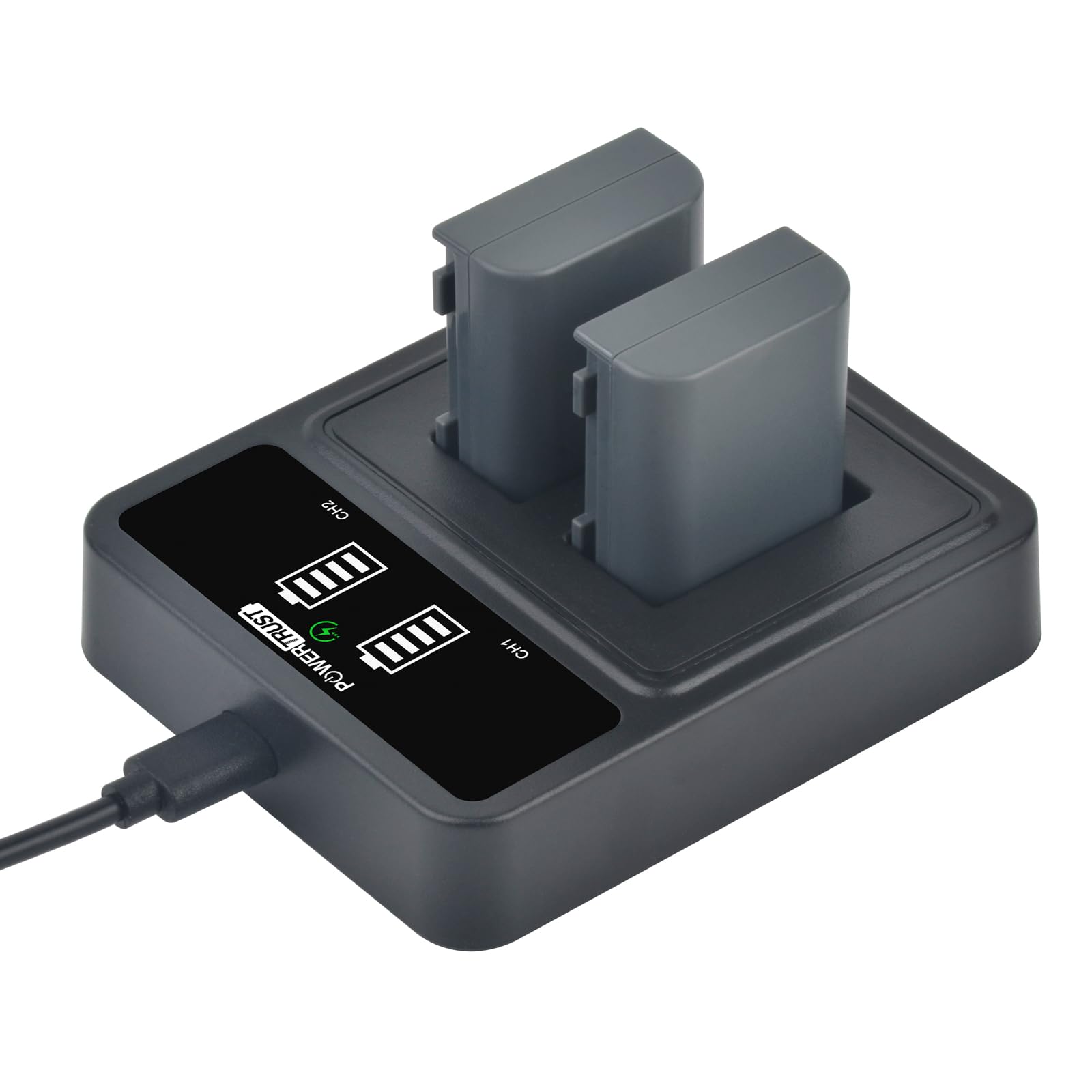 1400mAh NB-2L NB-2LH Akku mit LED-Doppelladegerät für Canon EOS 350D, 400D, PowerShot G7 G9 S30 S40 S45 S50 S60 S70 S80 Kameras