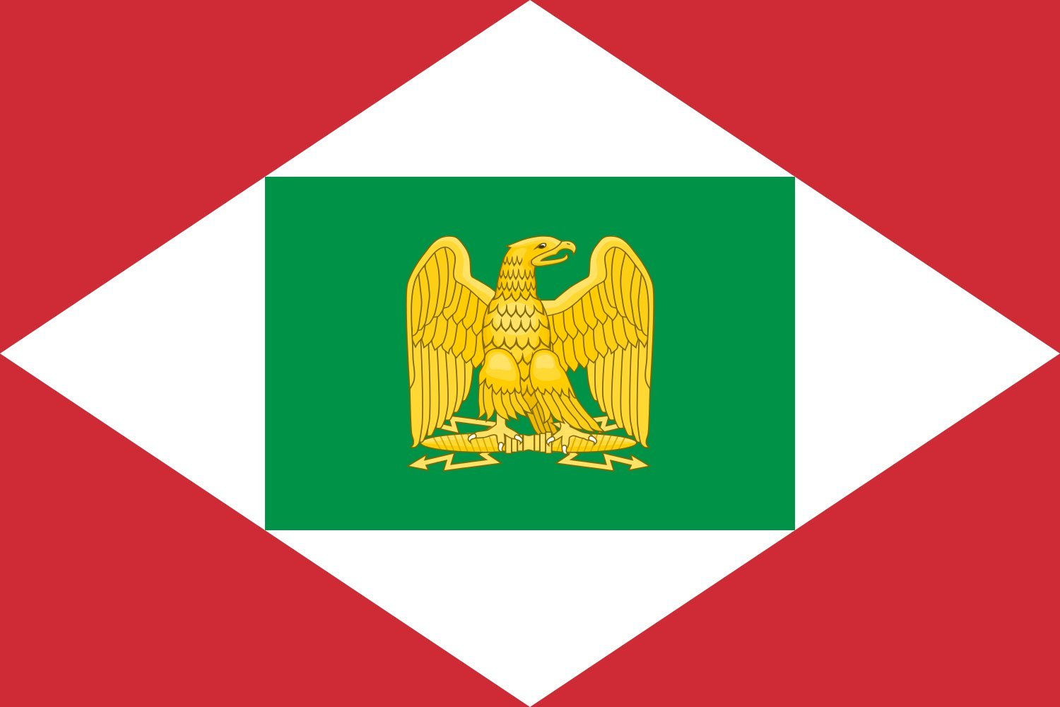 Drapeau Large Napoleonic Kingdom of Italy de collection avec finitions premium