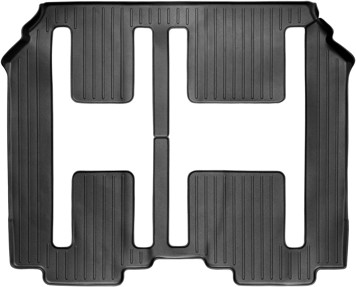 WeatherTech Custom Fit FloorLiners for Mazda CX-9-2nd/3rd Row (441532), Black