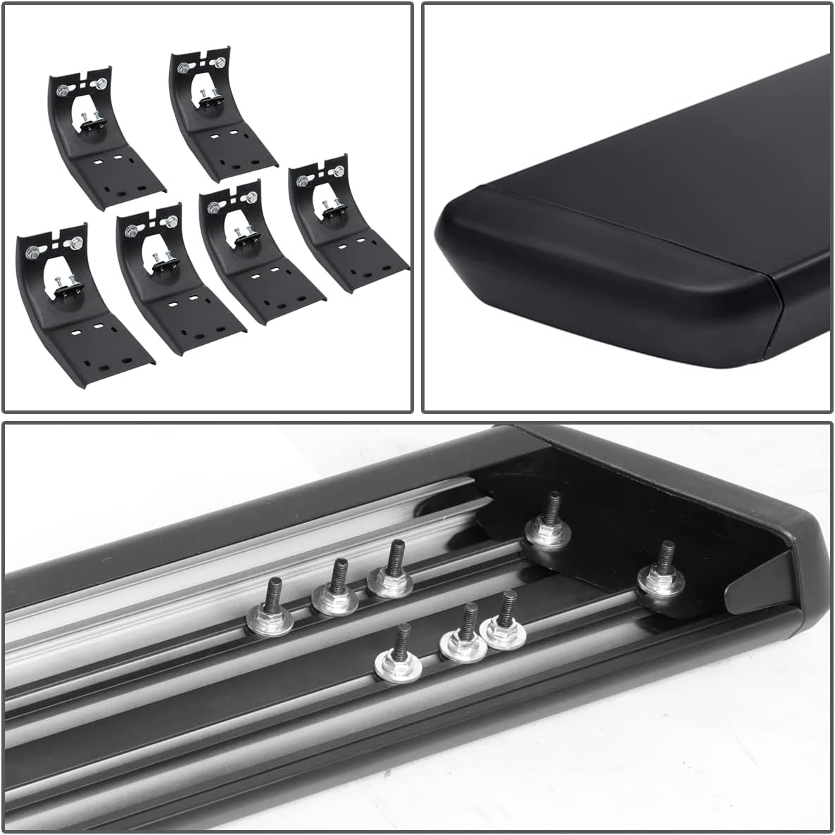 DNA MOTORING 5.5 Inches Running Boards Compatible with 11-18 Ram 1500 Quad/Extended Cab, Powder Coated Side Step Nerf Bars, STEPB-ZTL-8077