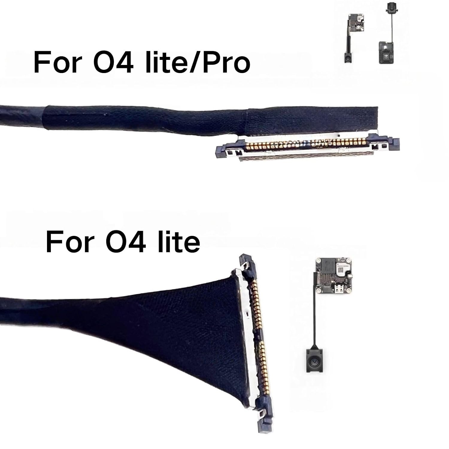 Digital System Coaxial Cable 60/65/100/130/150/200/300mm Compatible with DJI O4 Air Unit PRO Lite, for RC FPV Freestyle Racing Drone DIY Parts (10cm-for O4 Lite/Pro)
