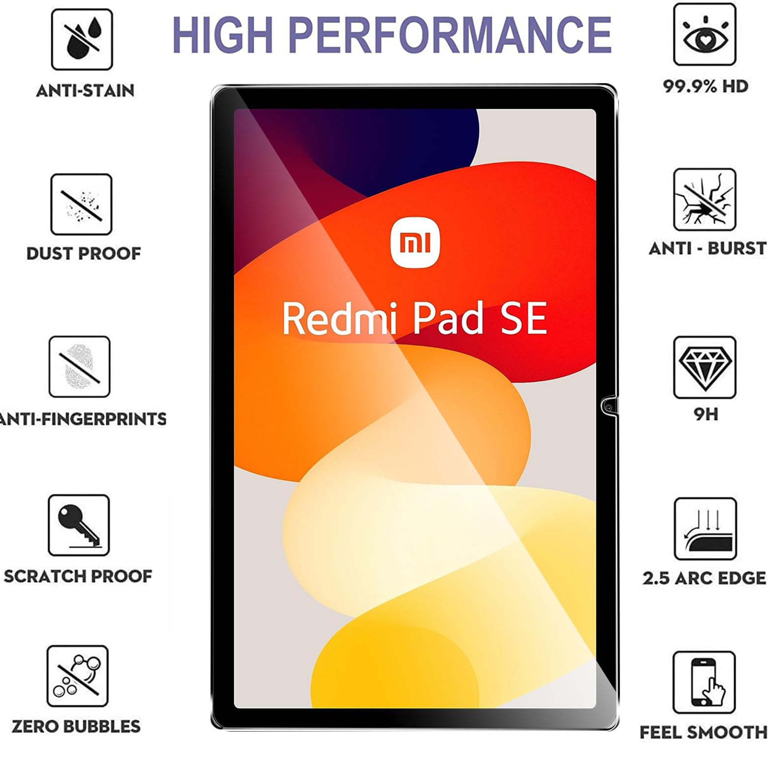KZIOACSH Screen Protector for Xiaomi Redmi Pad SE 11 Inch - Image 2