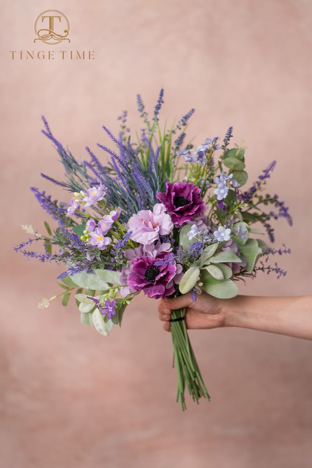 TINGE TIME Artificial Greenery Stems Box Set, 36pcs with 11 Kinds Faux Greenery Stems and Fake Lavender Bulk for Wedding DIY Bouquets Table Centerpieces Floral Arrangement Wedding Home Decor