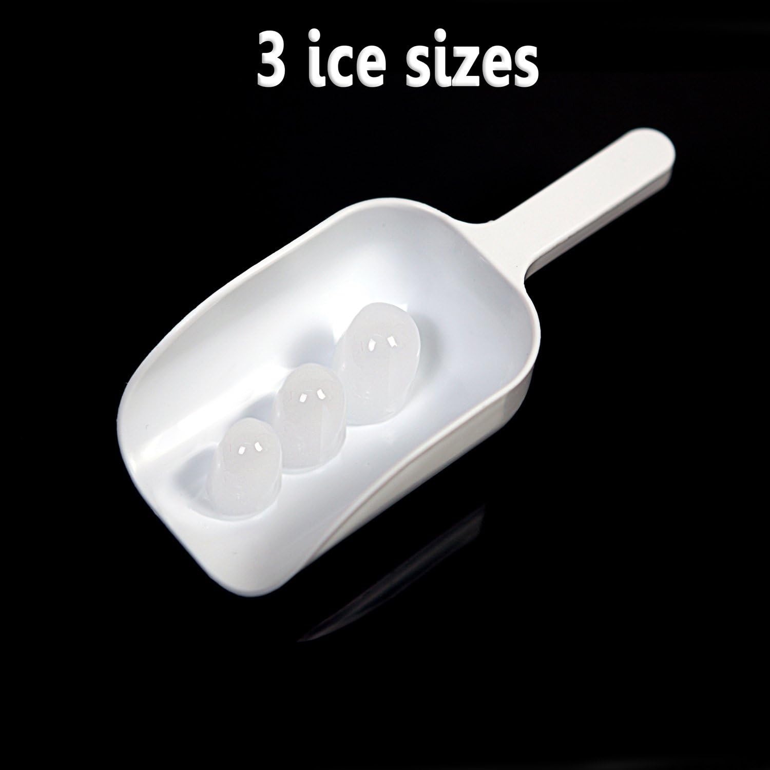 Portable Ice Maker w/LCD Display - 2.8-Liter Water Reservoir, 3 Selectable Cube Sizes - Yield of up to 26.5 Pounds of Ice Daily