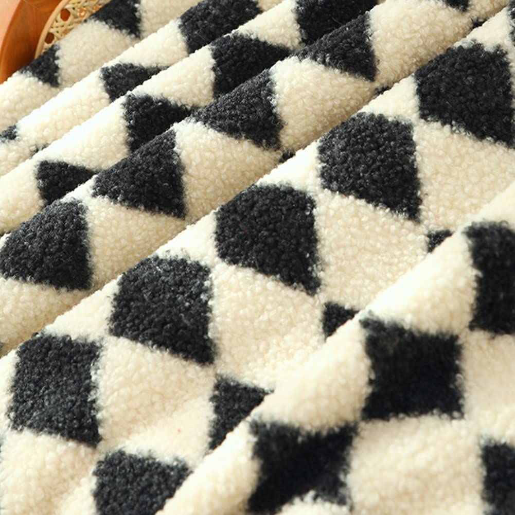 Manta Reversible de Terciopelo y Sherpa,Manta Polar para Cama de Microfibra,Mantas para Sofá Suave Manta Forro Polar de Piel Sintética,Manta Sofa Manta para Cama para Toda Estación Estilo B 130x160cm