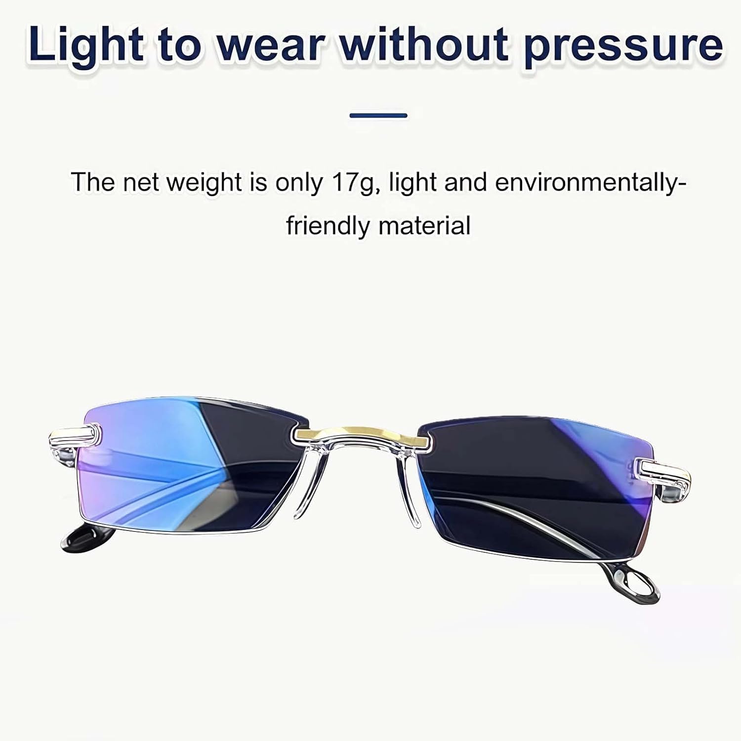2026 Upgraded Clarity Blue Auto Focus Glasses, Self Adjusting Women Clarity Auto Focus Glasses Men Intelligent Dual Focus