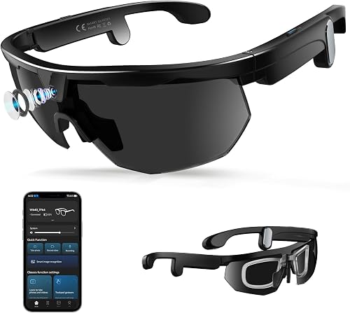 Sponsored Ad - HAIXINDA AI Cycling Camera Glasses with 4K Video & 32MP Photo, Polarized UV400 Smart Sunglasses with Camer...
