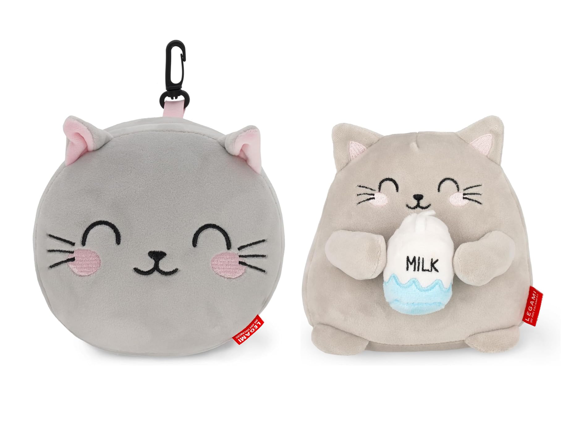 Peluche super douce et kit de sommeil Kitty Legami pour rassurer votre enfant partout