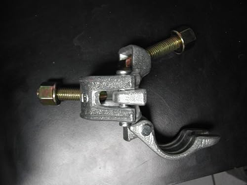 Miniatura 5 de 6 Abrazaderas de ángulo recto galvanizadas forjadas del Reino Unido también conocidas como abrazaderas rígidas abrazaderas de queso (6)