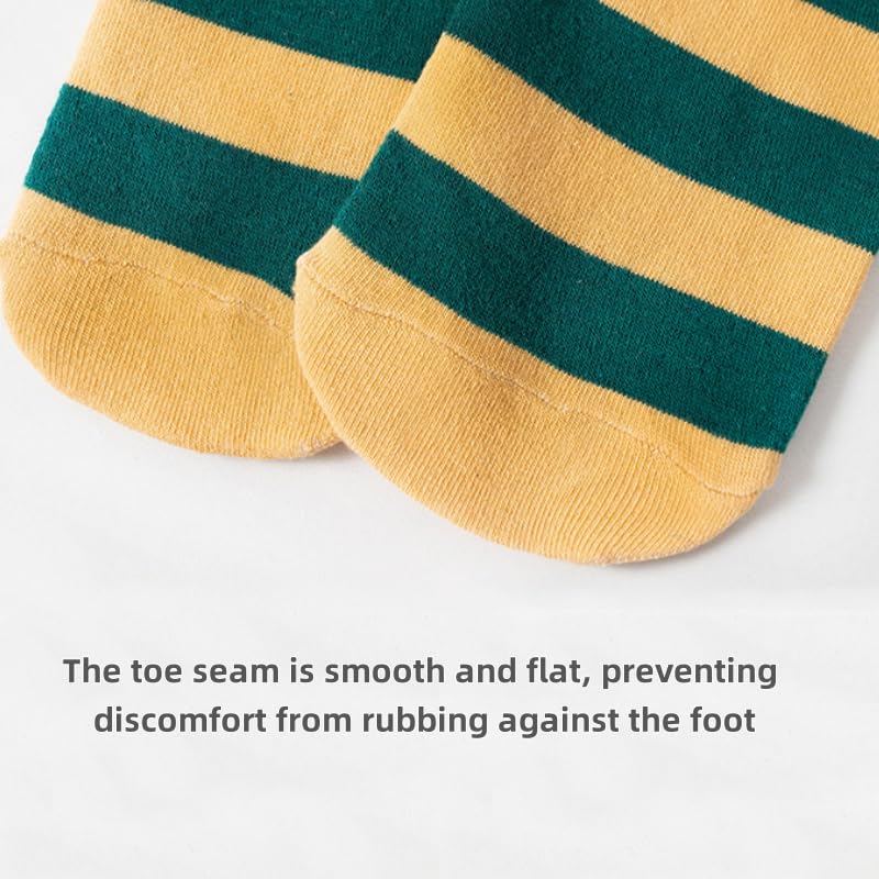 Dopamine Rainbow Stockings Seamless Cotton Knee Length Socks Candy Rainbow Color Children Casual Boys & Girls Long Socks4