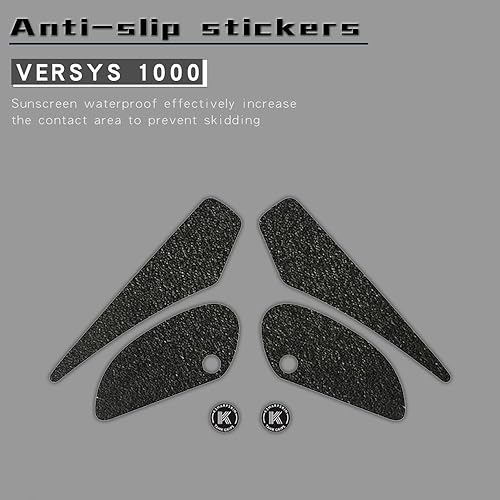 Miniatura 2 de OSKOE Motorcycle Fuel Tank Motorcycle Body Waterproof Anti-Skid Mat Knee Grip Fuel Tank Traction Pad Side Protection Sticker for Kawasaki 15-16