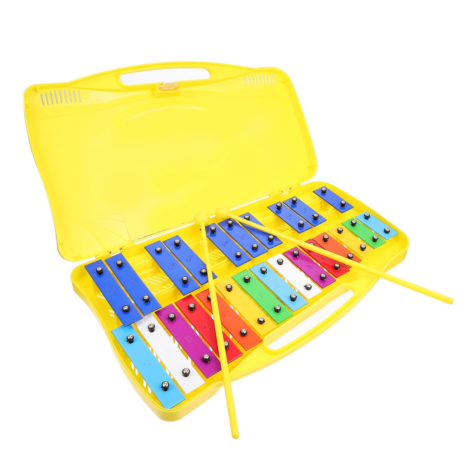 Kisangel Xilófono de Madera con Placa de 25 Notas para Niños, Instrumento Orff de Percusión Educativa Que Fomenta el Ritmo el Interés Musical