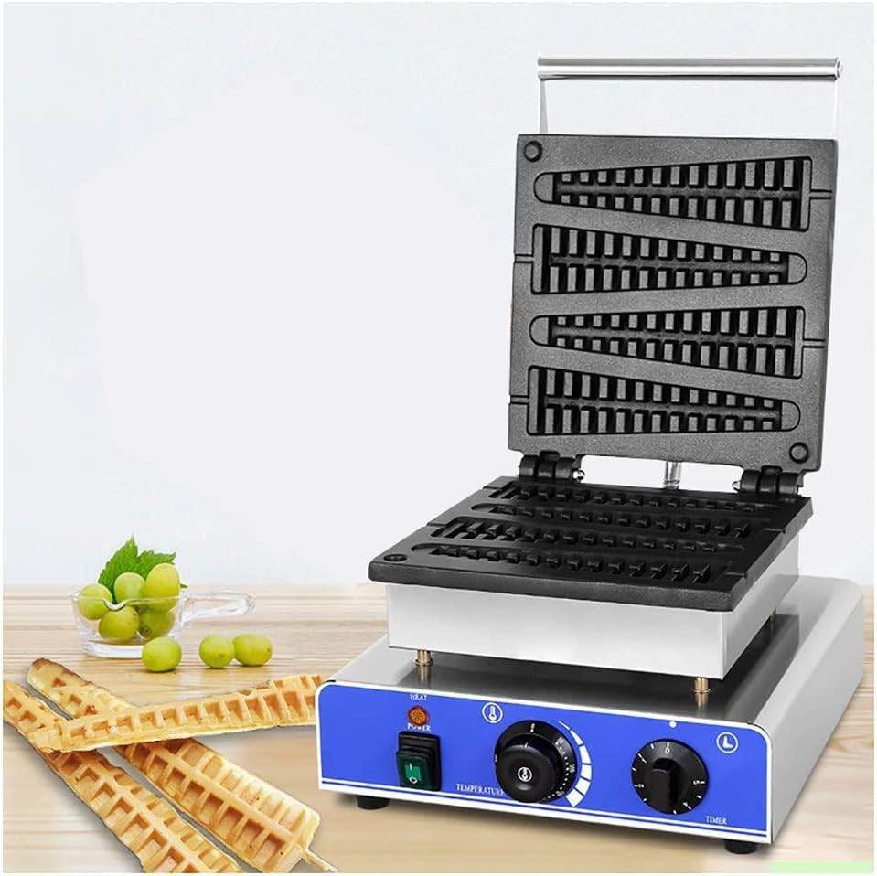 Shoppers Hub PNQ 1800W Electric 4 Slot Heavy Duty Commercial Lolly Stick Tree Shape Waffle Maker for Ideal Use in Waffle Outlets, Hotels, Restaurants, Cafes and Catering Purposes