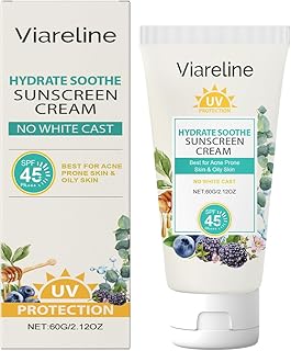 Hydrate & Soothe Sunscreen Cream SPF 45, Ligh...