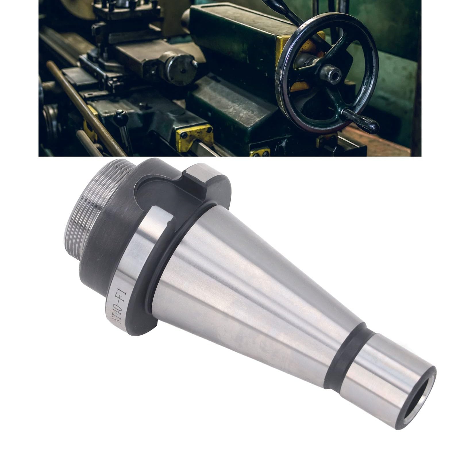 DeWin Tige De Tête D'alésage, Barre D'alésage Filetée M16 en Acier à Haute Teneur en Carbone De Haute Précision pour Fraise à Visage CNC NT40 F1