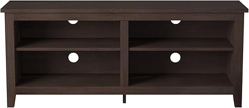 Miniatura 8 de Soporte de TV clásico de almacenamiento abierto para televisores de hasta 65" - Espresso