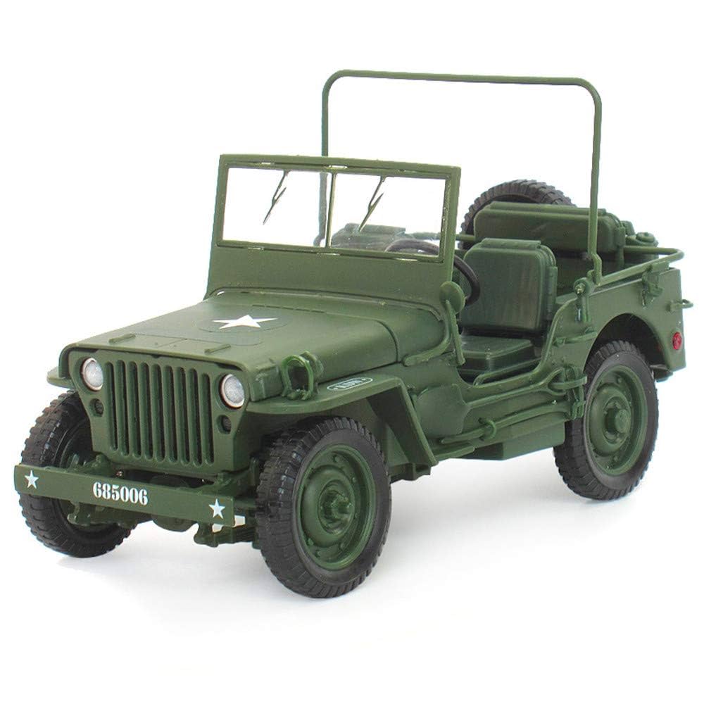 Amazon.co.jp: 1：18個の戦術的な軍事モデルジープ軍用車の合金