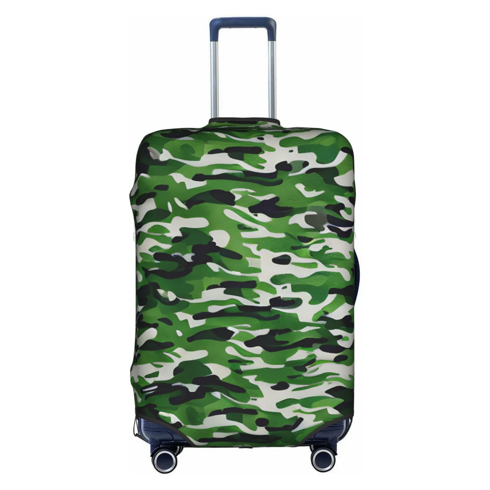 Housse de protection de valise camouflage vert lavable pour bagages 45-81cm