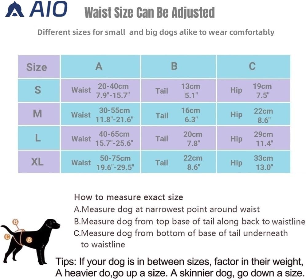 Washable Reusable Dog Diapers Female(3 Pack), PU Breathable Female Dog Diapers Suitable for Summer, Highly Absorbent for Doggie Puppy Cat Heat Period Training with Adjustable Waist XL