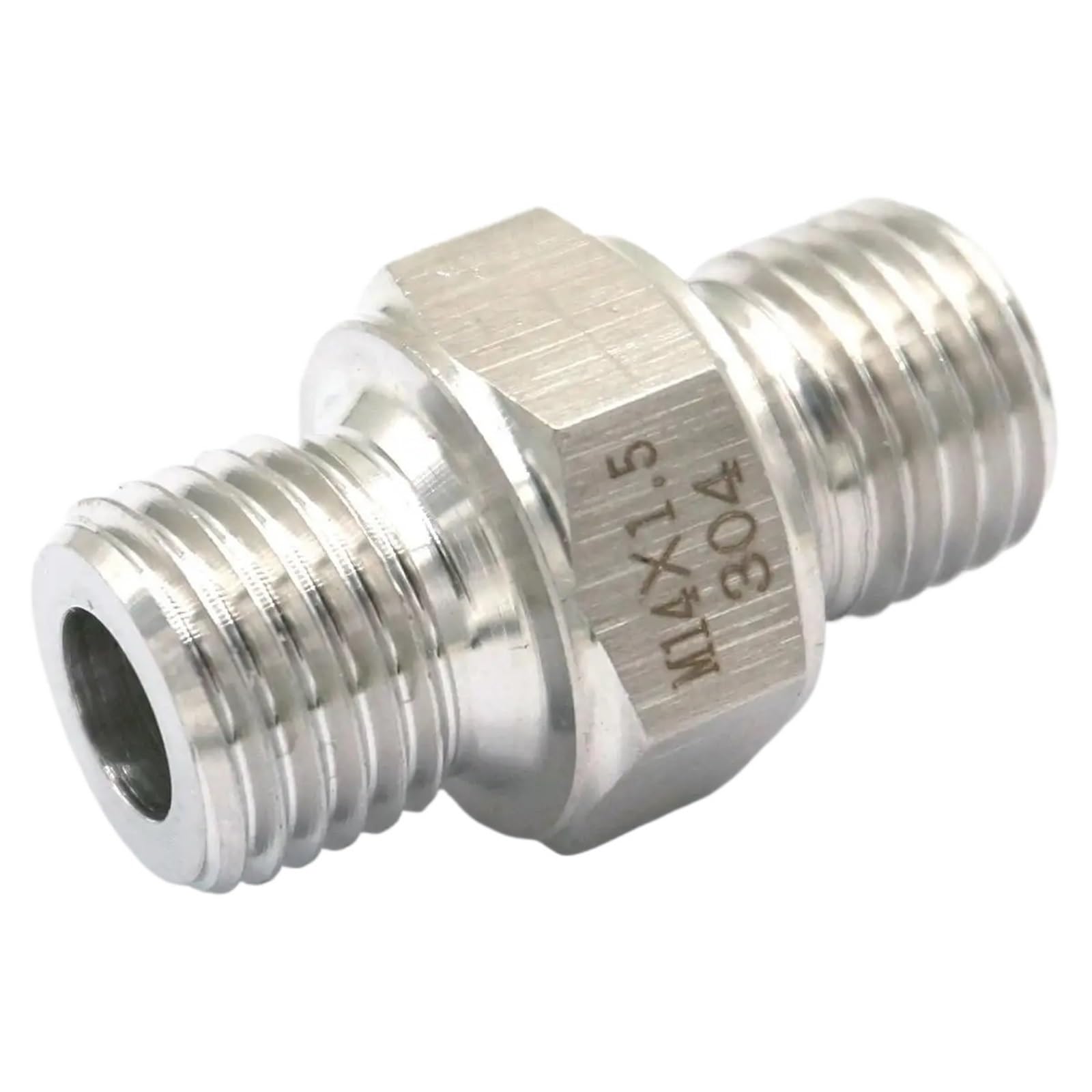 M14x1.5 machón hexagonal acero inoxidable 304 conector para tubo alta presión