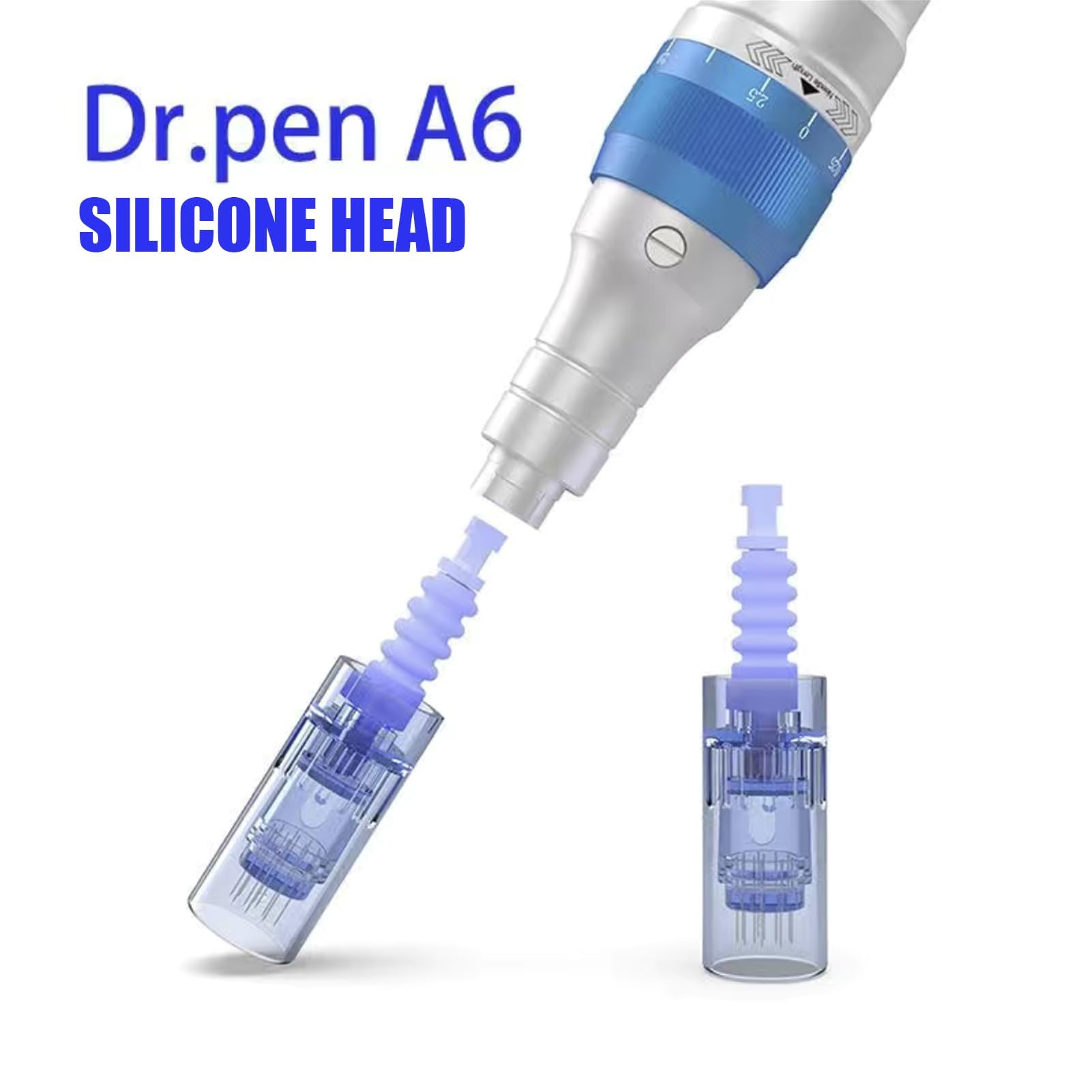 36 Pin Micro Aghi microneedling 10 pezzi viso facciale Dermapen Aghi di ricambio Consigli Slot per cartuccia, Porta Bajonett, per Derma Pen elettrica Antirughe, dermapen facciale Imperfezioni