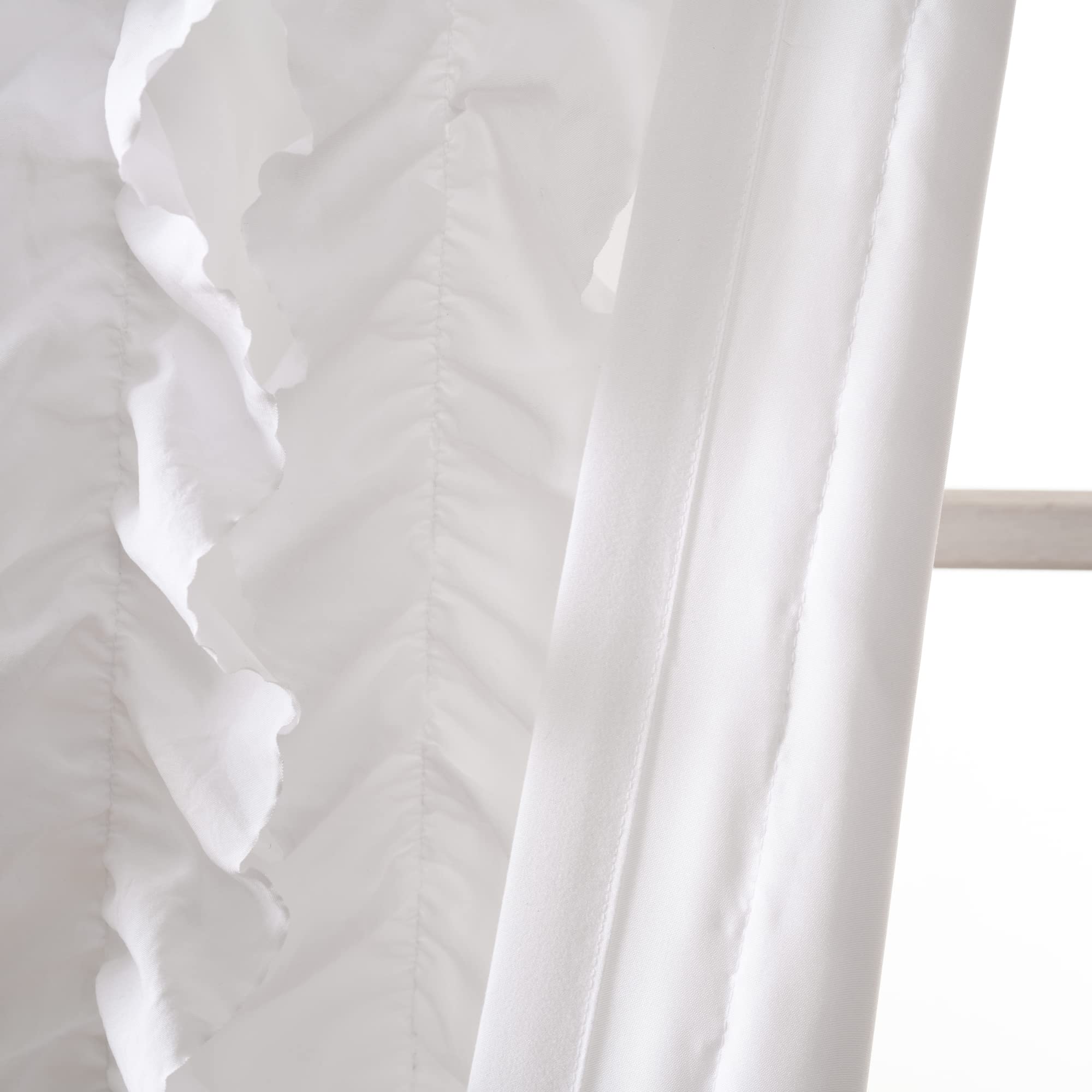 Lush Décor Tende Con Nappe Stile Edera – Pannelli 160x101 Cm, Tinta Unita Per Soggiorno E Camera